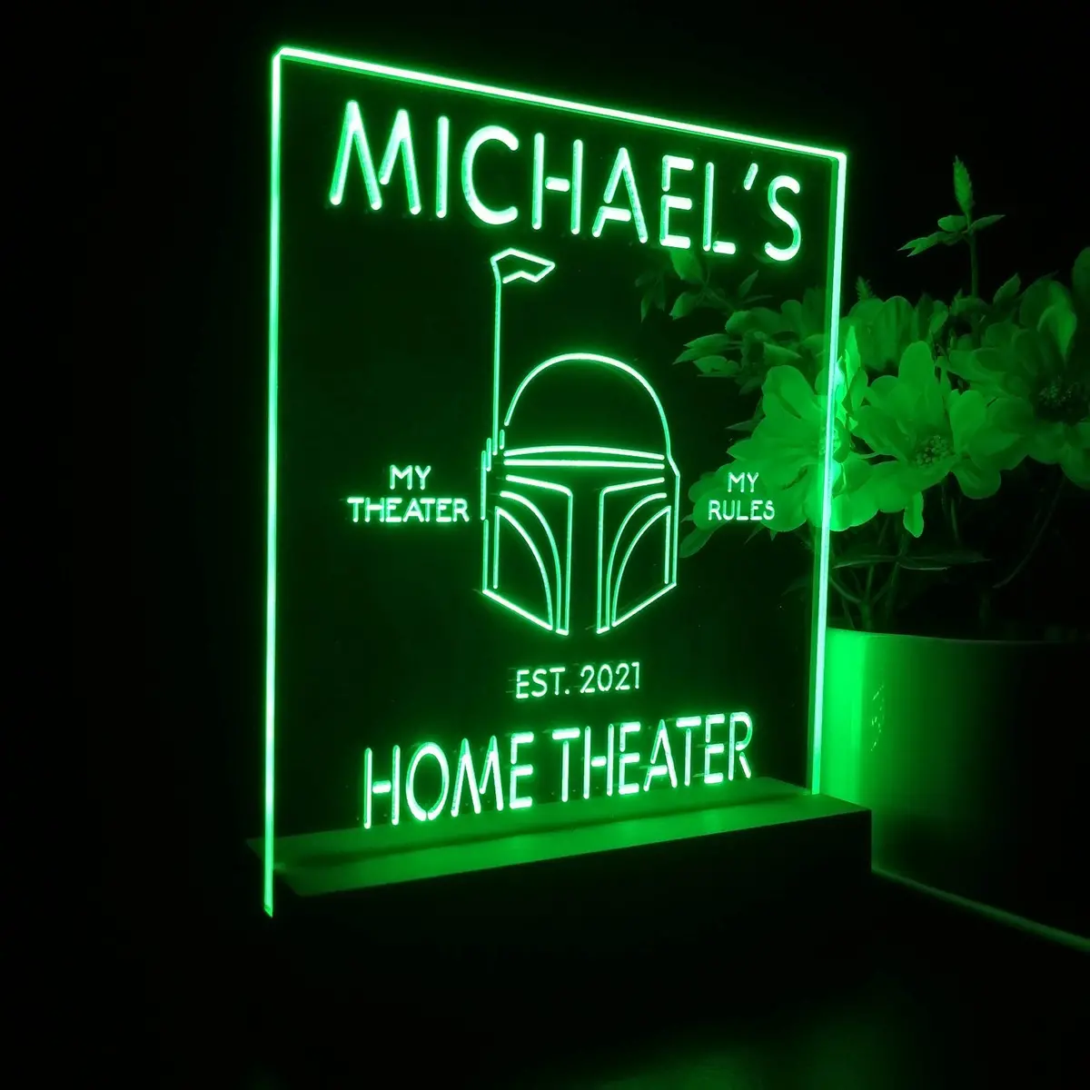 Personalized Star Wars Boba Fett Souvenir Neon Led Night Light Sign 1