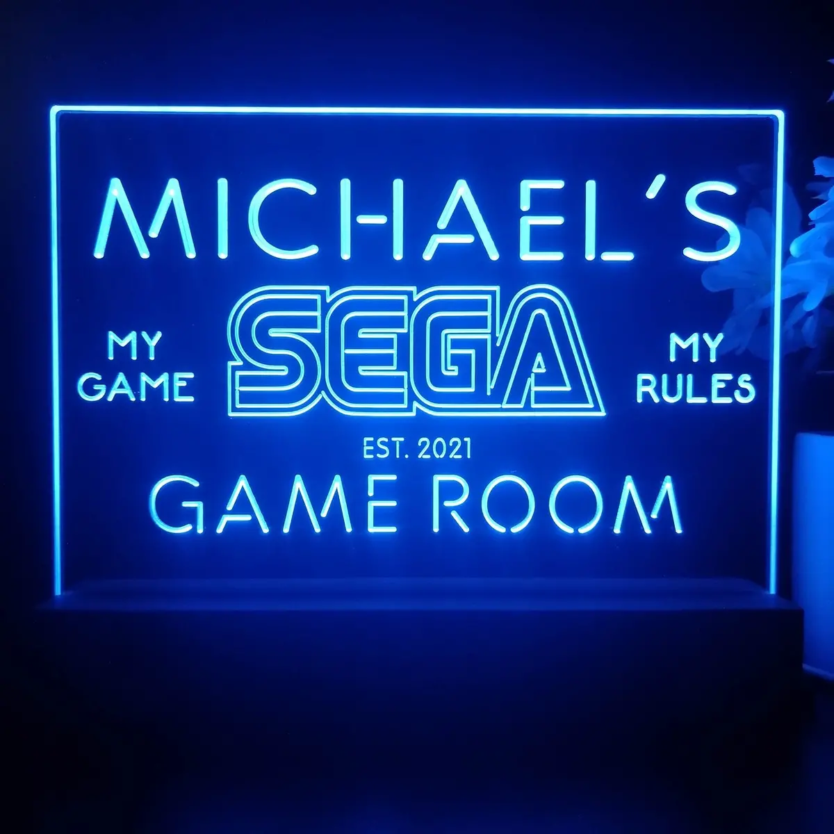 Personalized Sega Souvenir Neon Led Night Light Sign 1