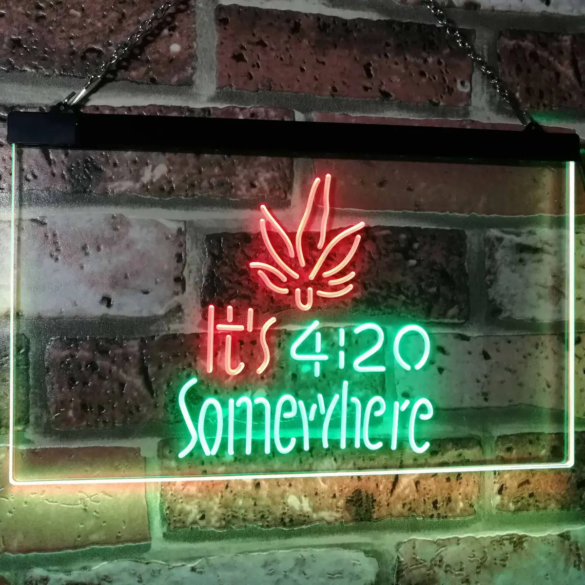 Weed It's 4:20 Somewhere Neon Led Sign 2