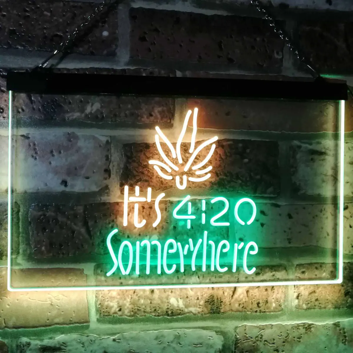 Weed It's 4:20 Somewhere Neon Led Sign 12
