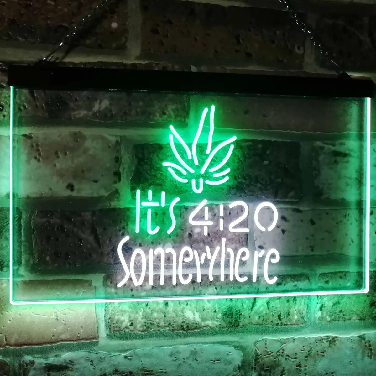 Weed It's 4:20 Somewhere Neon Led Sign 13
