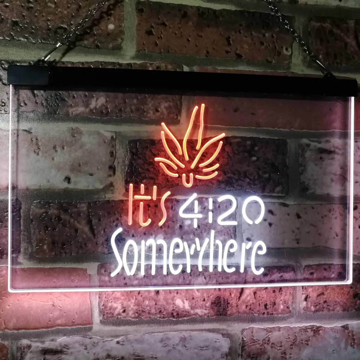 Weed It's 4:20 Somewhere Neon Led Sign 4