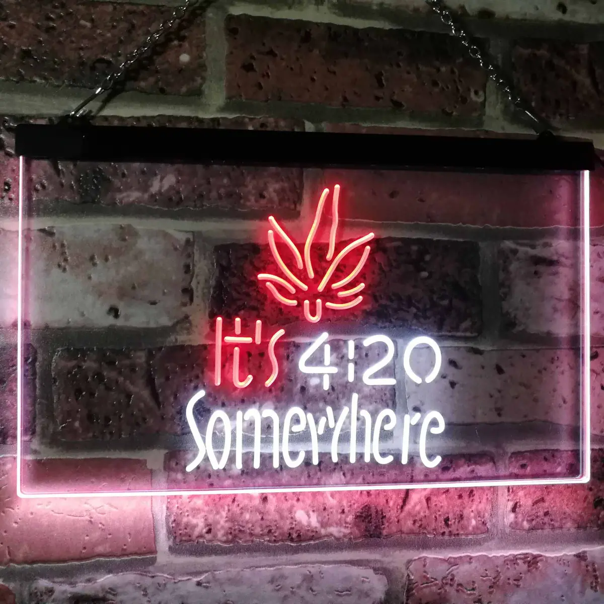 Weed It's 4:20 Somewhere Neon Led Sign 1