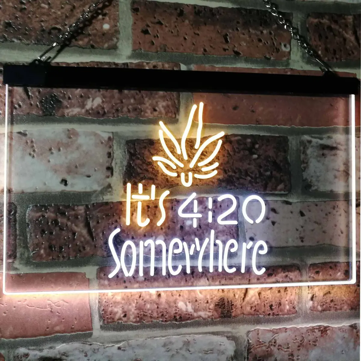 Weed It's 4:20 Somewhere Neon Led Sign 9