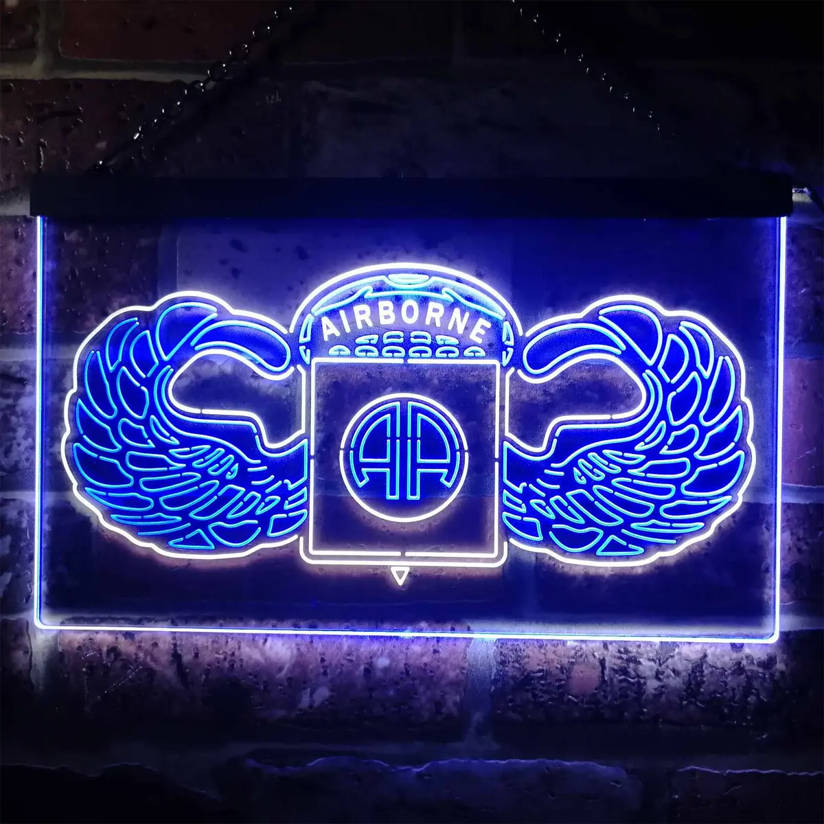 Us Army 82Nd Airborne Division Wings Neon-Like Led Sign 1