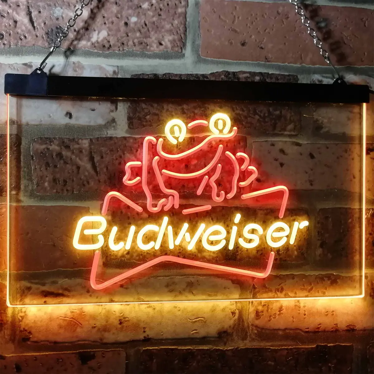 Budweiser Frog Decor Beer Bar Home Bar Neon Light Led Sign 1