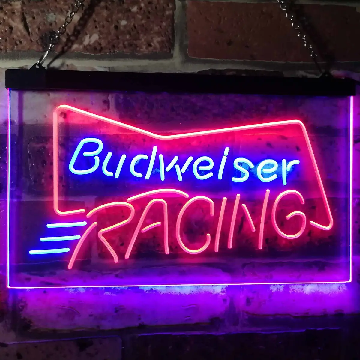 Budweiser Racing Car Beer Bar Home Bar Neon Light Led Sign 1