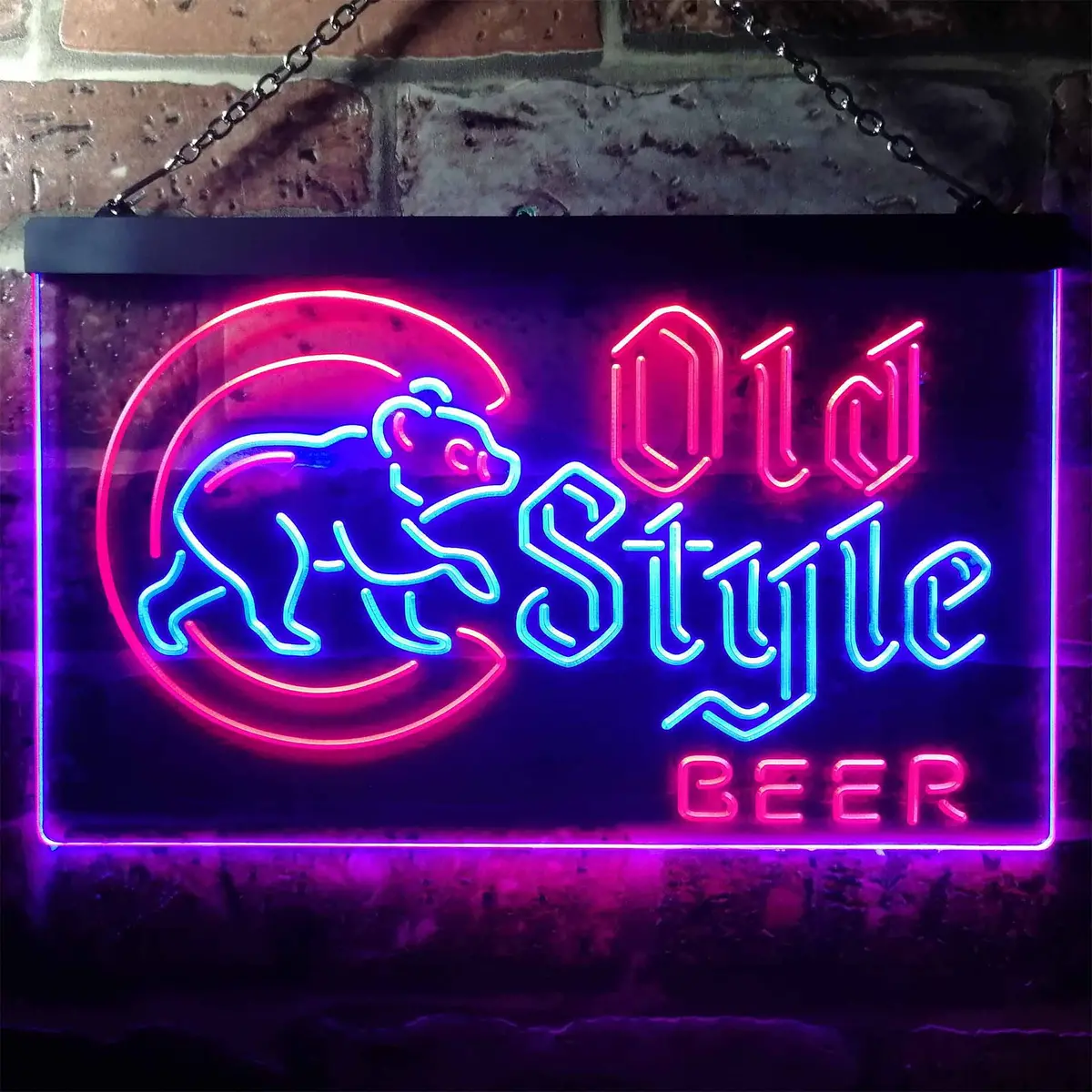 Chicago Cubs Old Style Beer Home Bar Neon Led Sign 1
