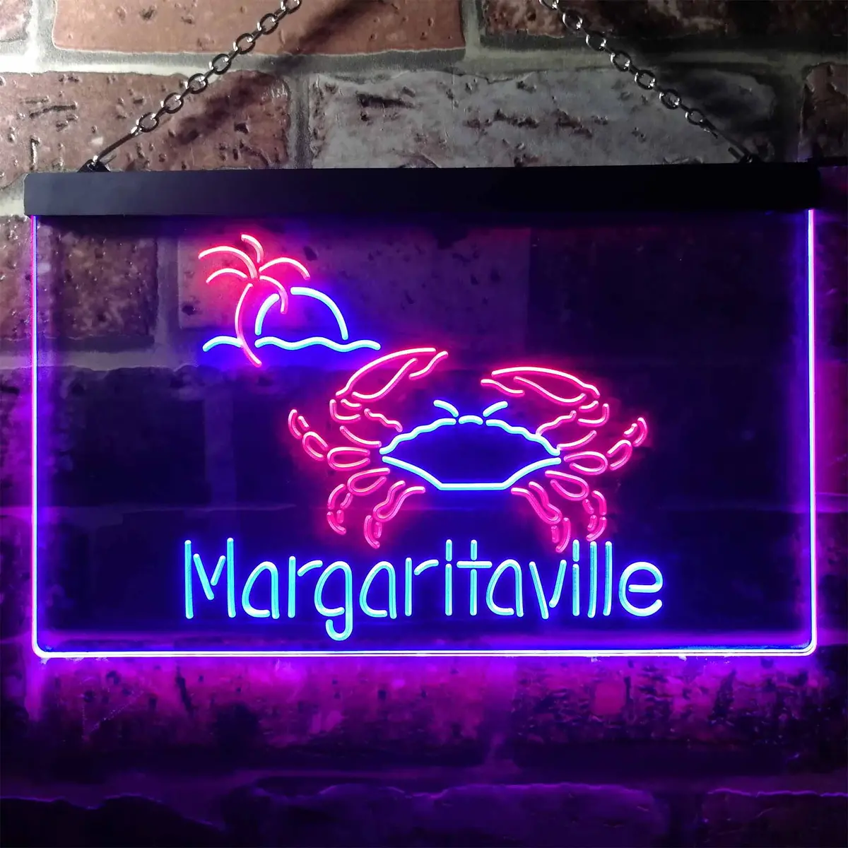 Margaritaville Crab Neon-Like Led Sign 7