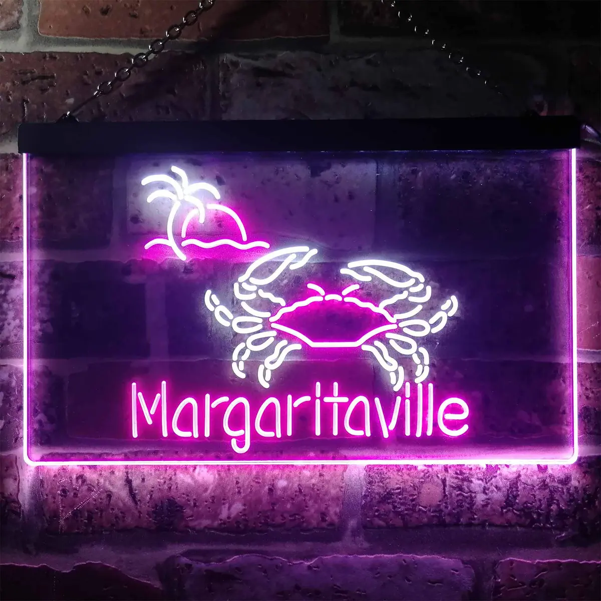 Margaritaville Crab Light-Up Neon-Style Wall Sign - Image 13