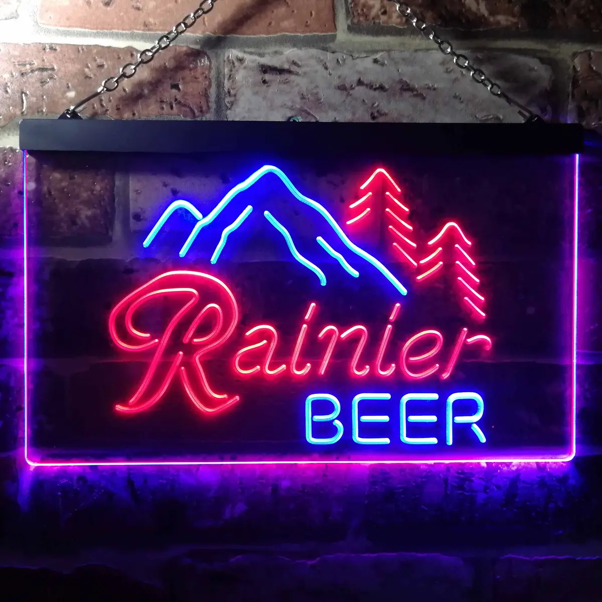 Rainier Beer Club Mountain Neon Light Led Sign 1