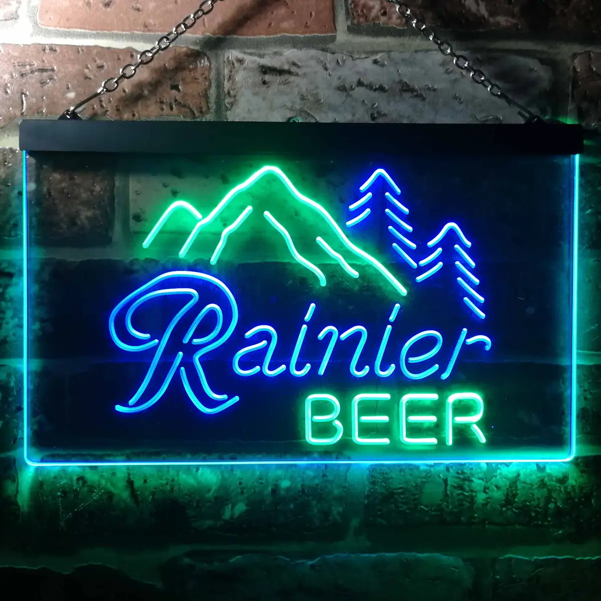 Rainier Beer Club Mountain Neon Light Led Sign 4