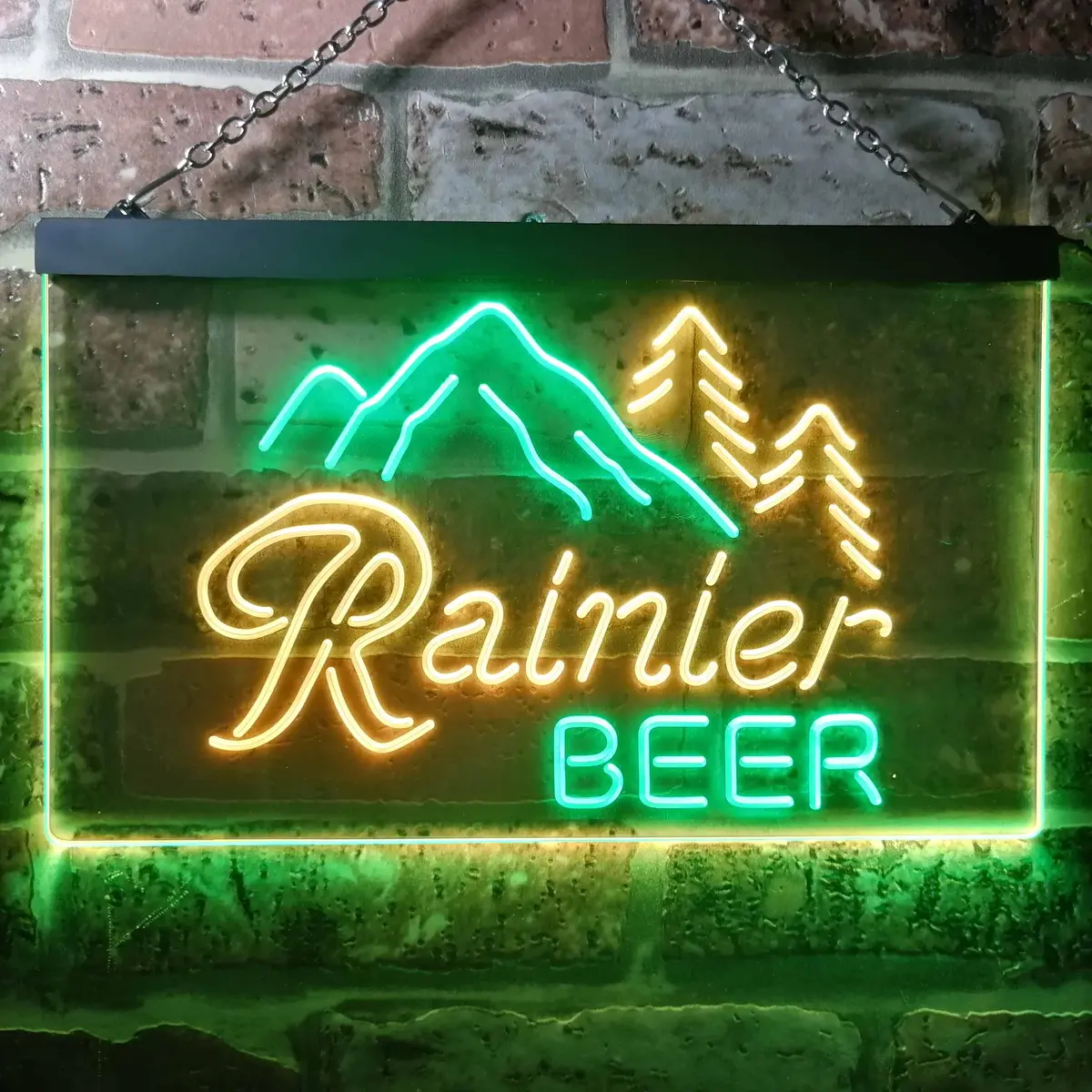 Rainier Beer Club Mountain Neon Light Led Sign 10
