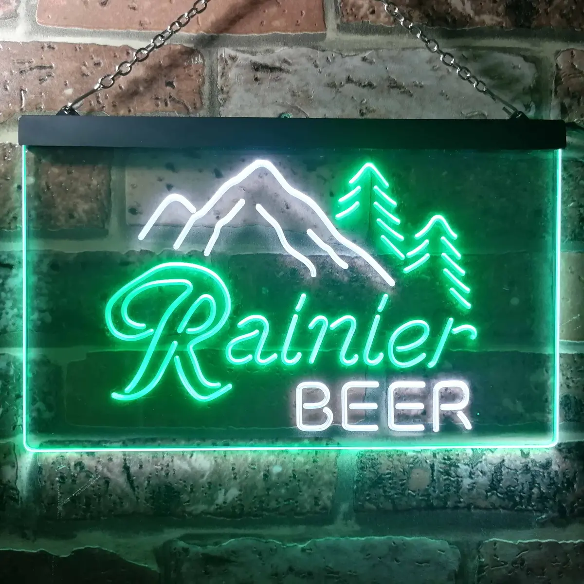Rainier Beer Club Mountain-Themed Dual-Color LED Neon Decorative Sign - Image 11