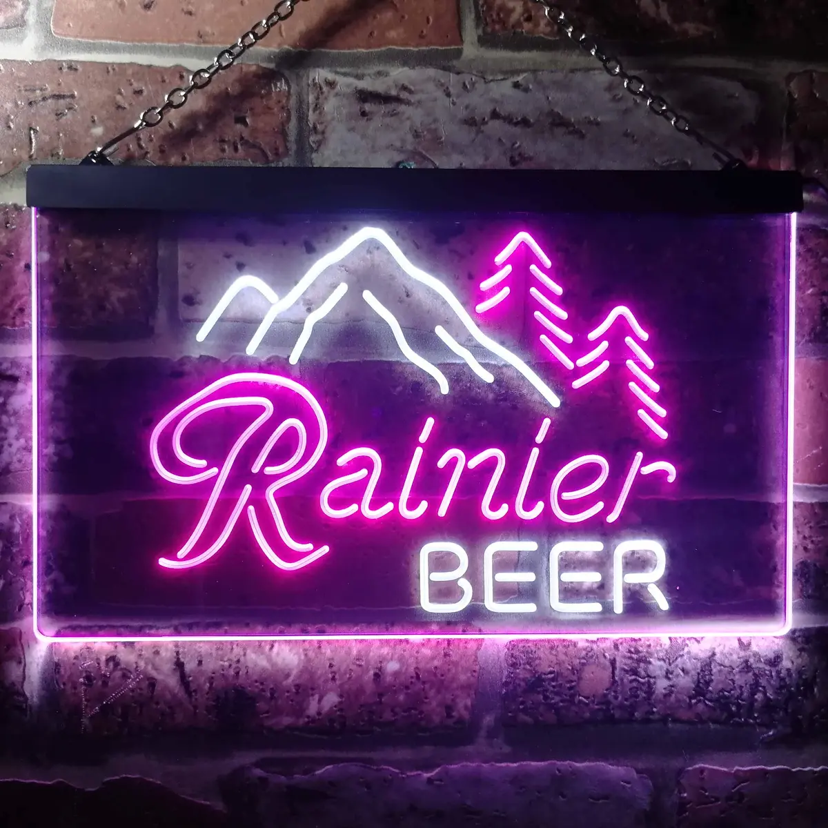 Rainier Beer Club Mountain Neon Light Led Sign 13