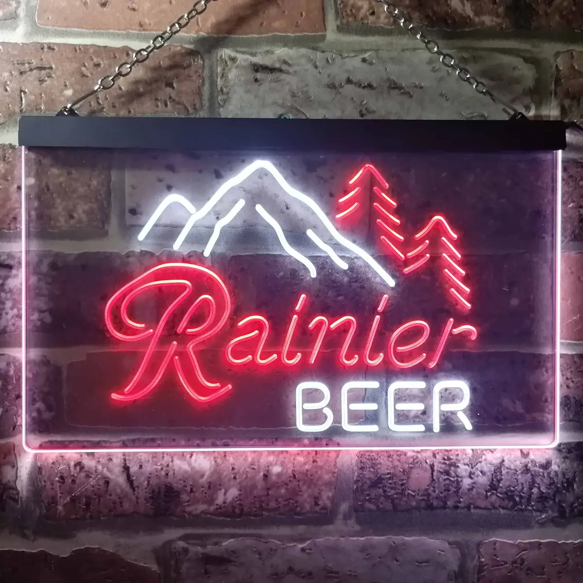 Rainier Beer Club Mountain Neon Light Led Sign 7