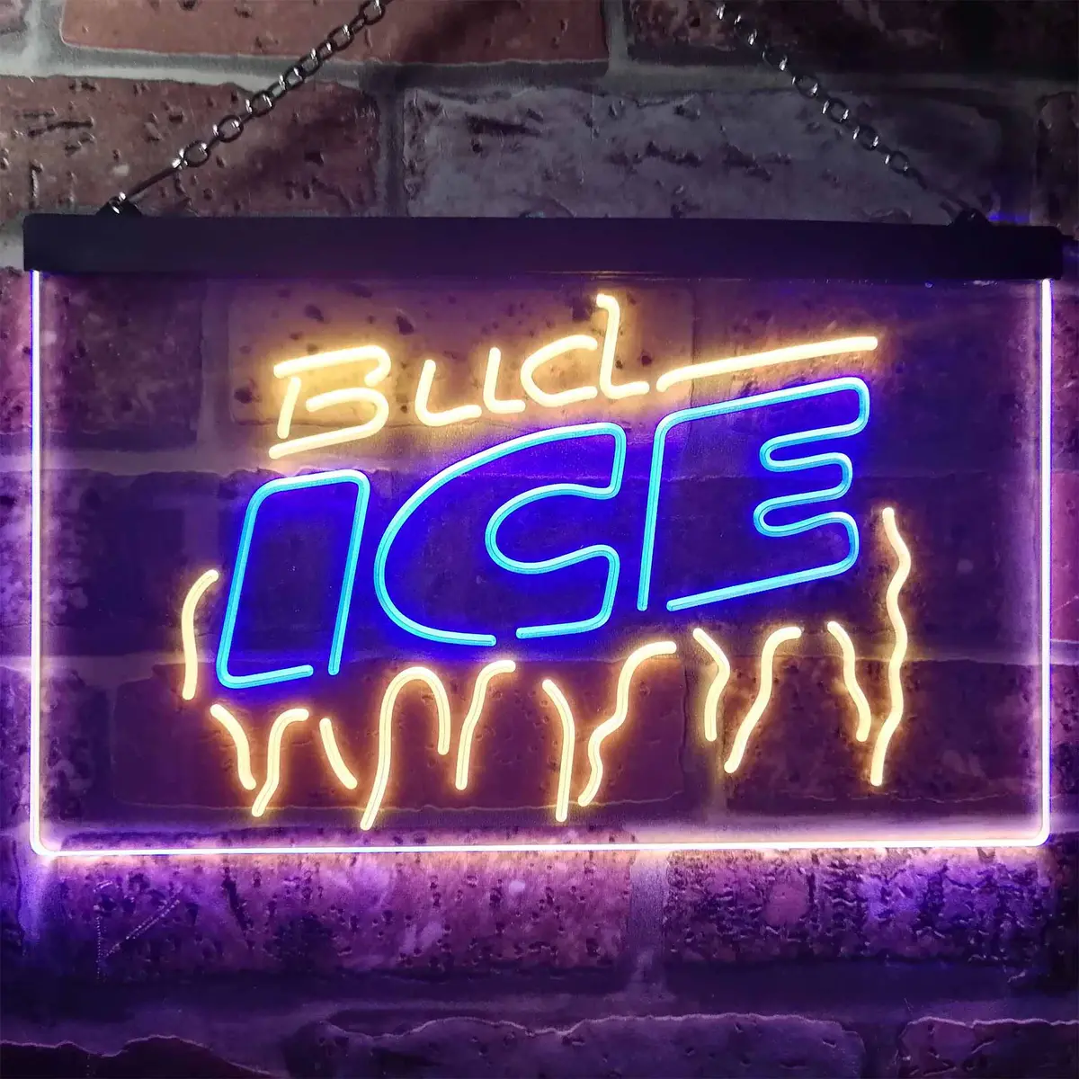 Bud Light Ice Beer Home Bar Neon Light Led Sign 6