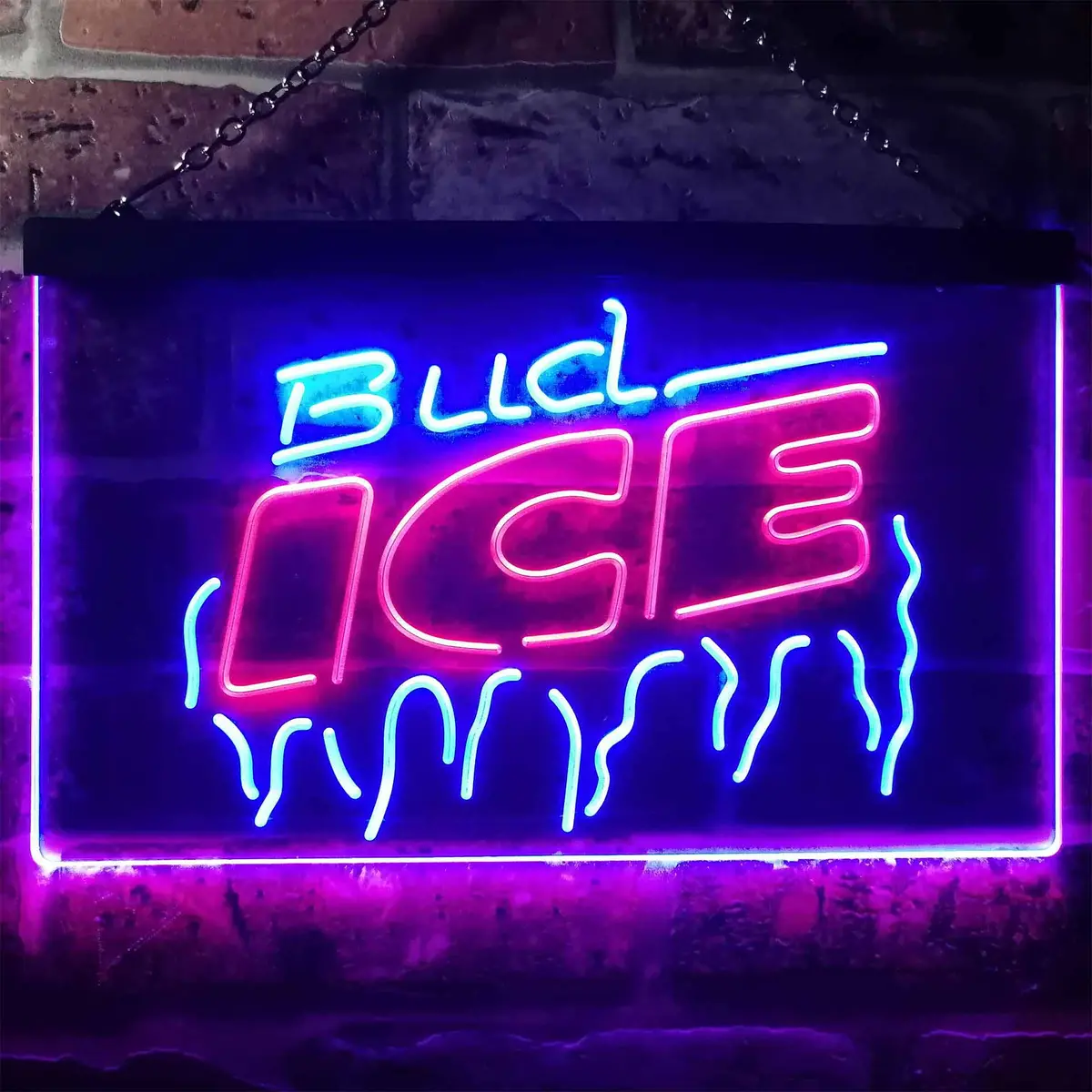 Bud Light Ice Beer Home Bar Neon Light Led Sign 8