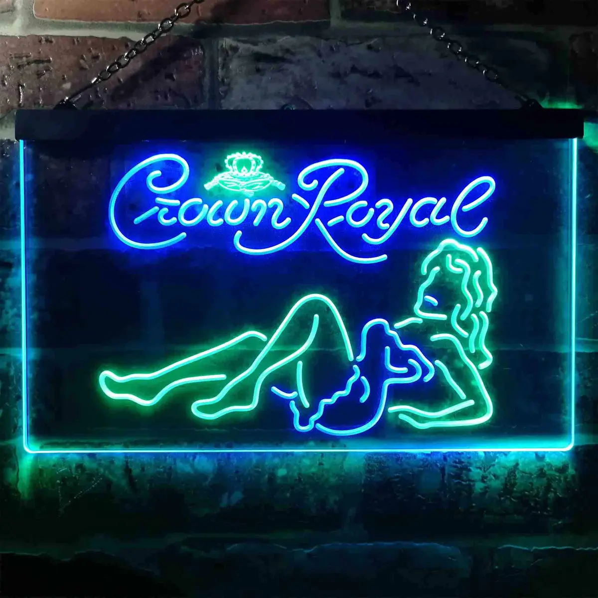 Crown Royal Lady Bar Home Bar Neon Light Led Sign 1