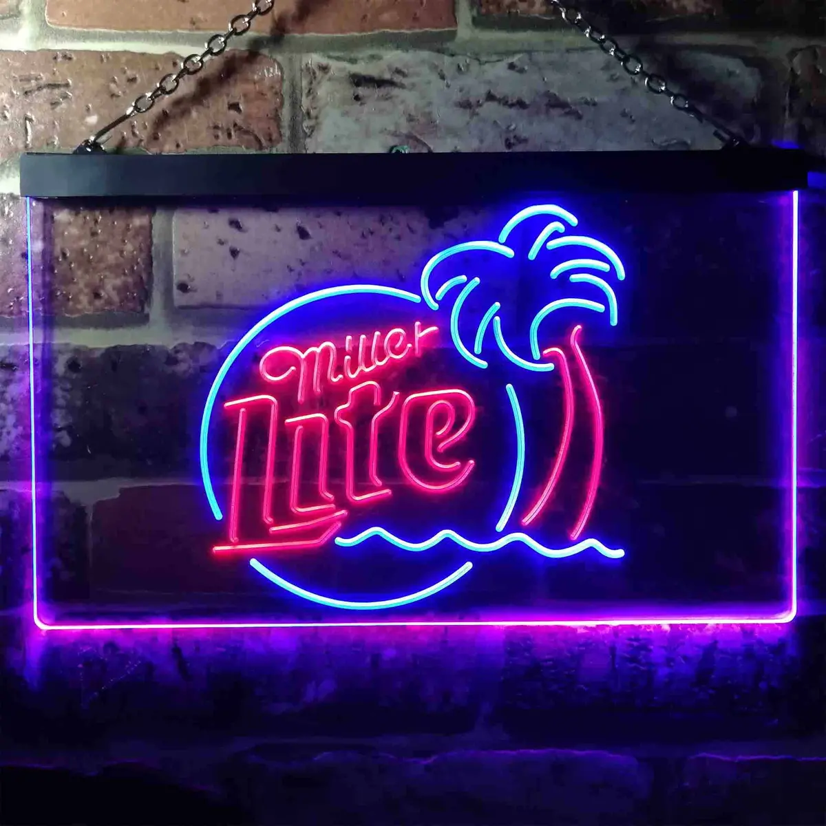 Miller Lite Palm Tree Neon-Like Led Sign 19