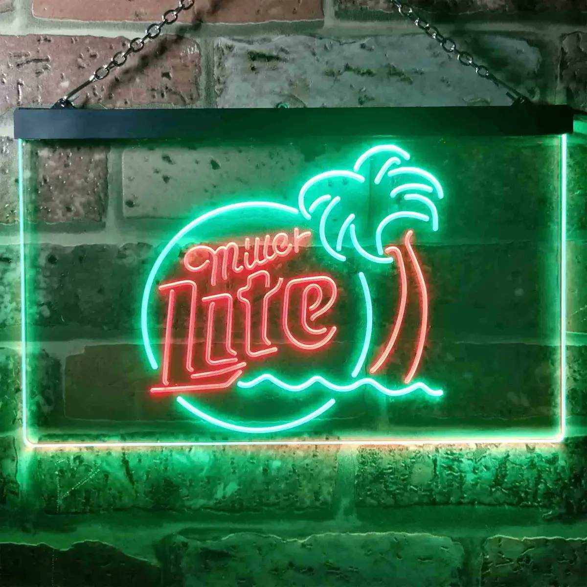 Miller Lite Palm Tree Neon-Like Led Sign 22