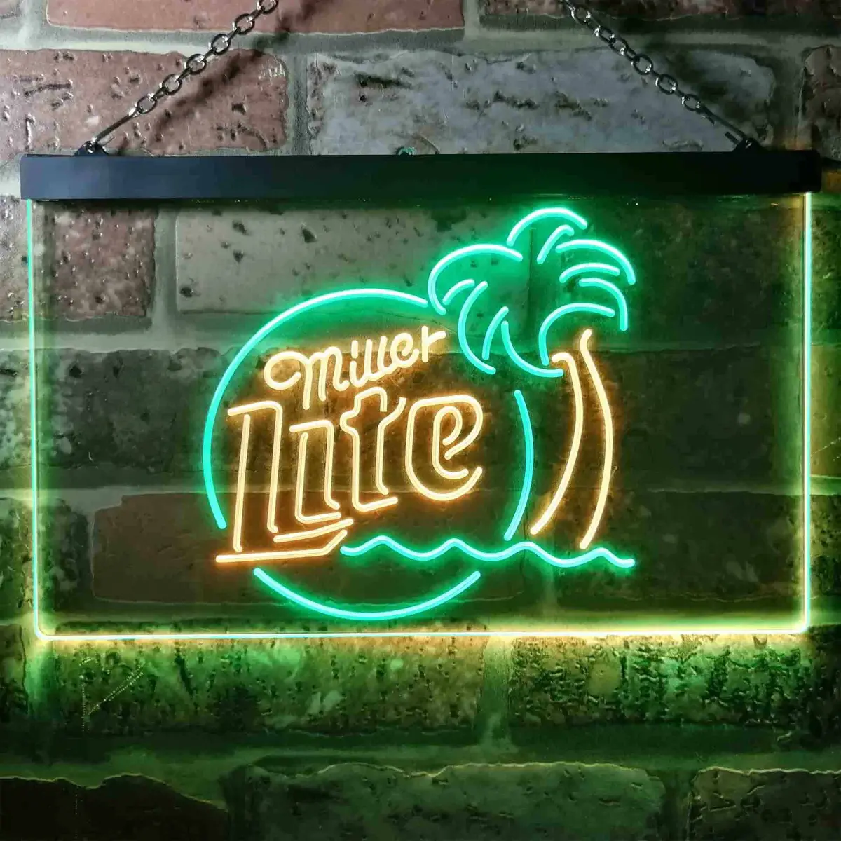 Miller Lite Neon-Style Palm Tree Lighted Sign - Image 12