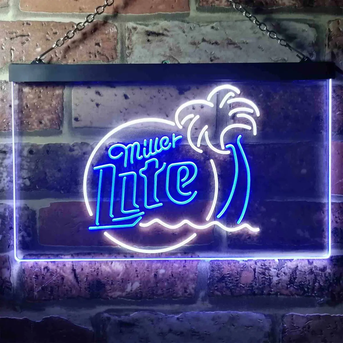 Miller Lite Neon-Style Palm Tree Lighted Sign - Image 10