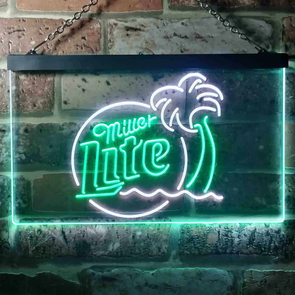 Miller Lite Neon-Style Palm Tree Lighted Sign - Image 11