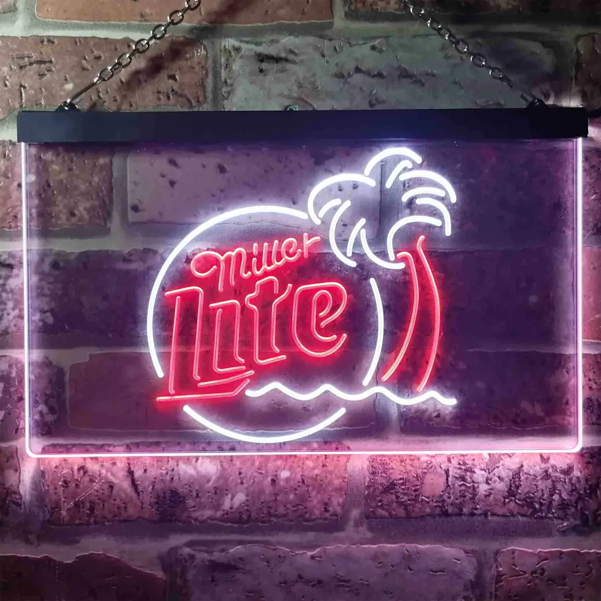 Miller Lite Palm Tree Neon-Like Led Sign 13
