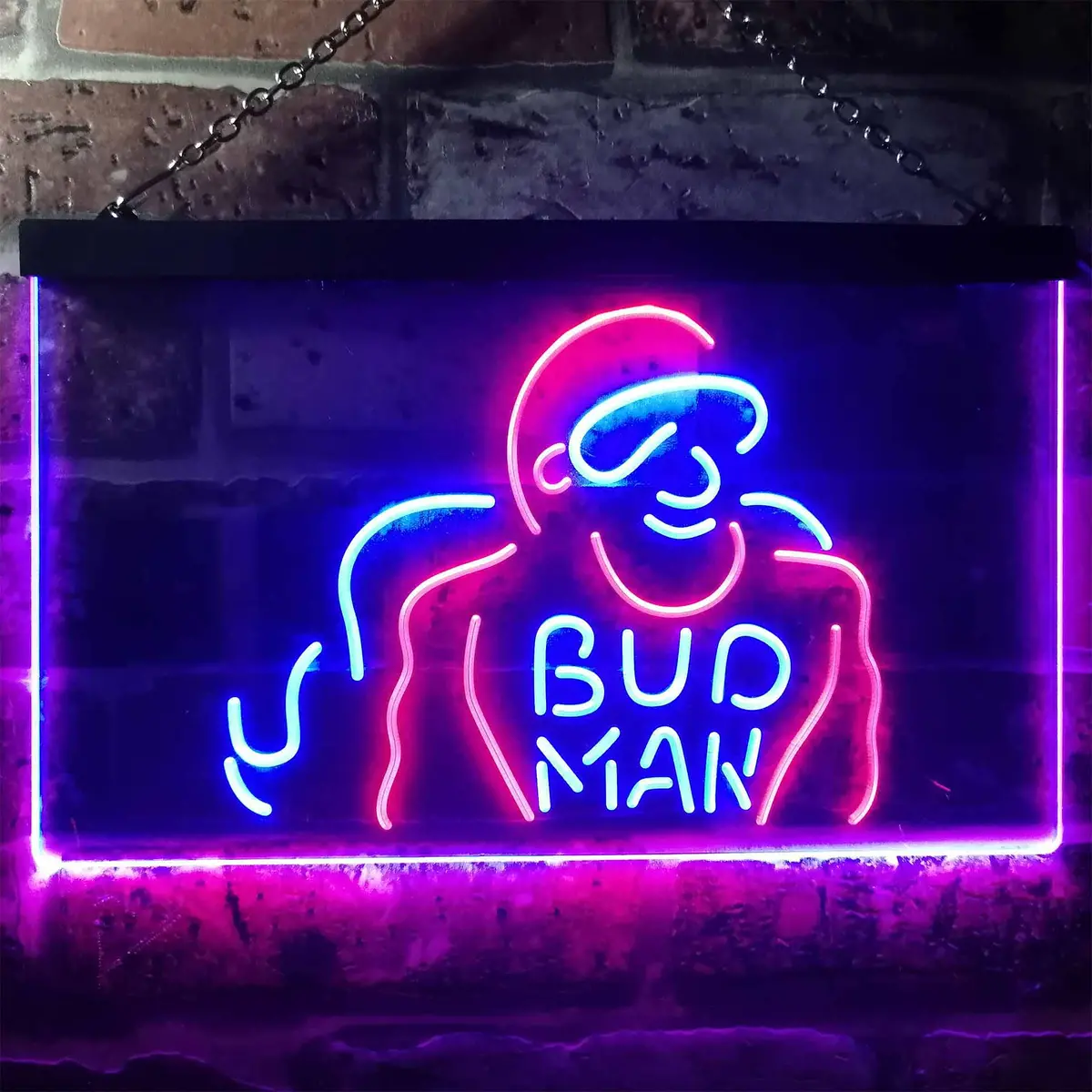 Bud Man Beer Man Cave Home Bar Neon Light Led Sign 1