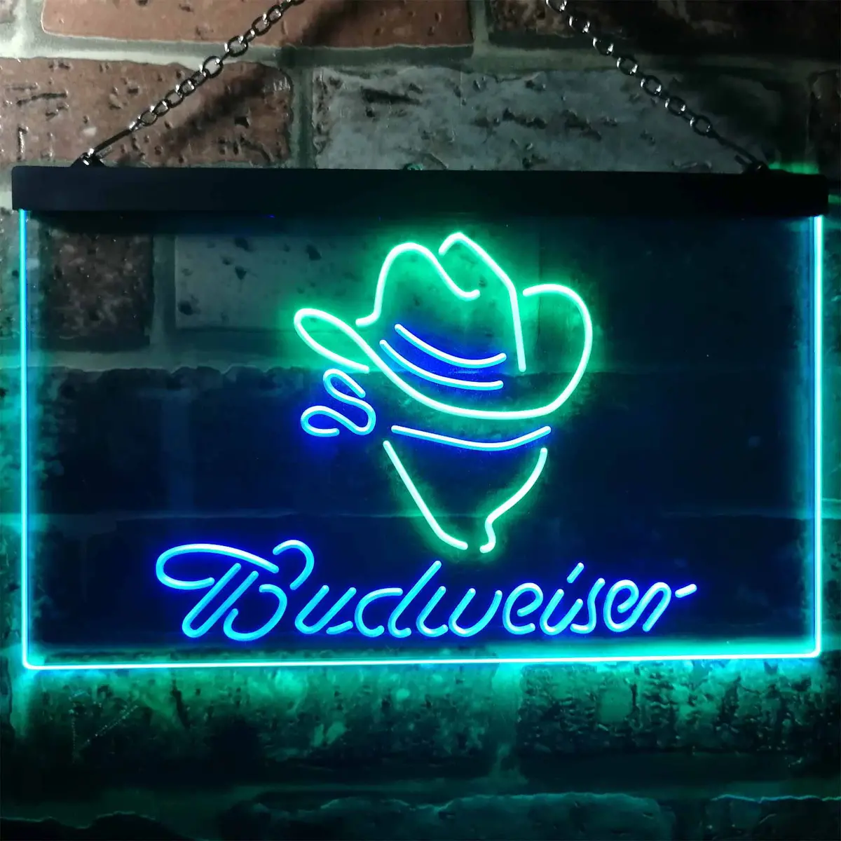 Budweiser Cowboy Home Bar Neon Light Led Sign 5