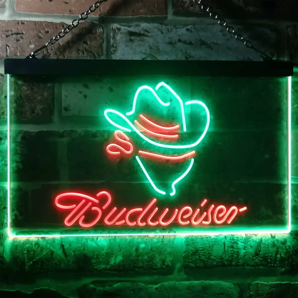 Budweiser Cowboy Home Bar Neon Light Led Sign 10