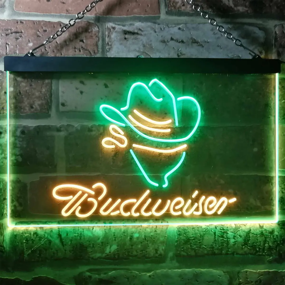 Budweiser Cowboy Home Bar Neon Light Led Sign 1