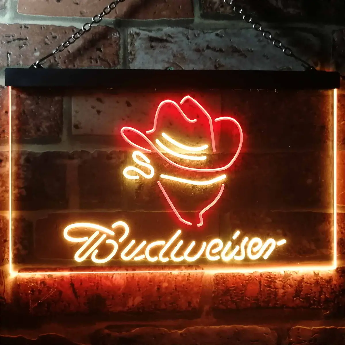 Budweiser Cowboy Home Bar Neon Light Led Sign 4