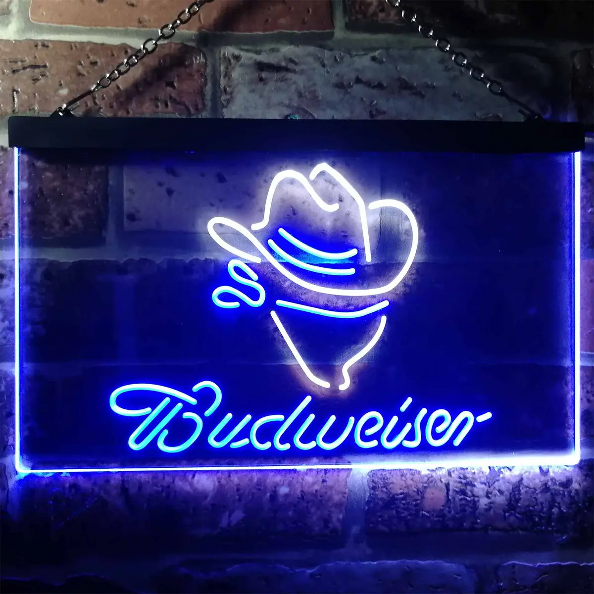 Budweiser Cowboy Home Bar Neon Light Led Sign 6