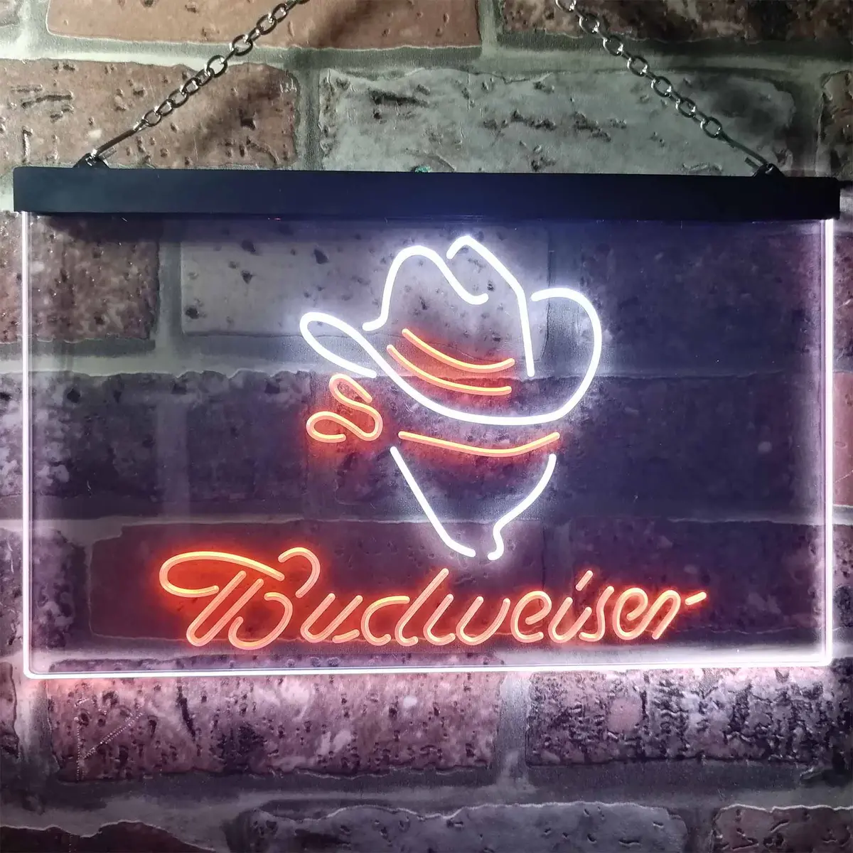 Budweiser Cowboy Home Bar Neon Light Led Sign 11