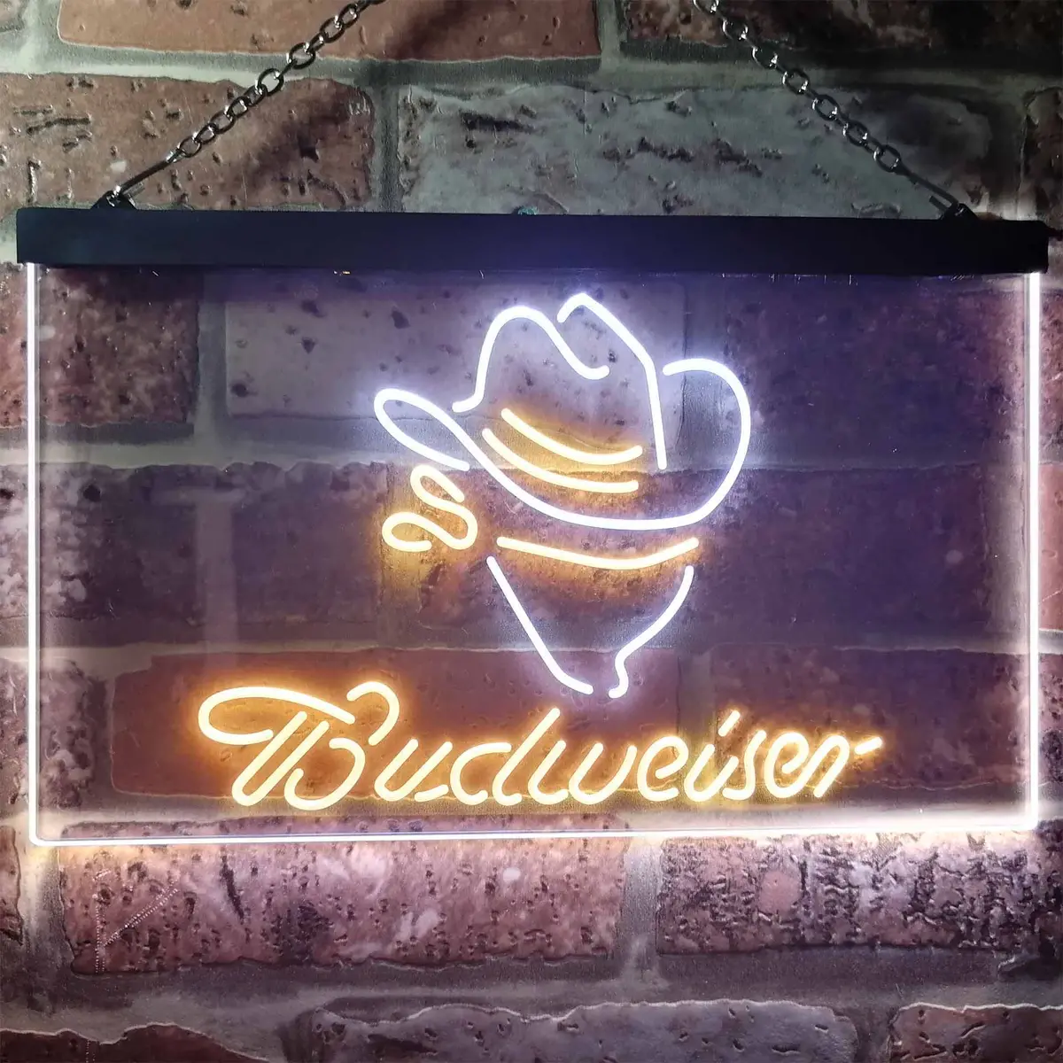Budweiser Cowboy Home Bar Neon Light Led Sign 7