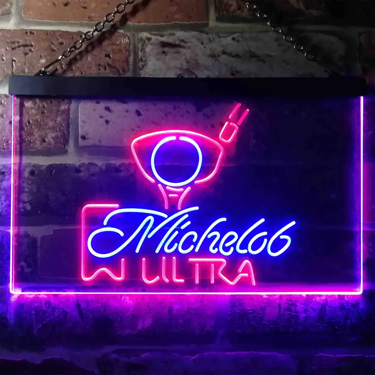 Michelob Ultra Golf Ball Home Bar Neon Light Led Sign 7