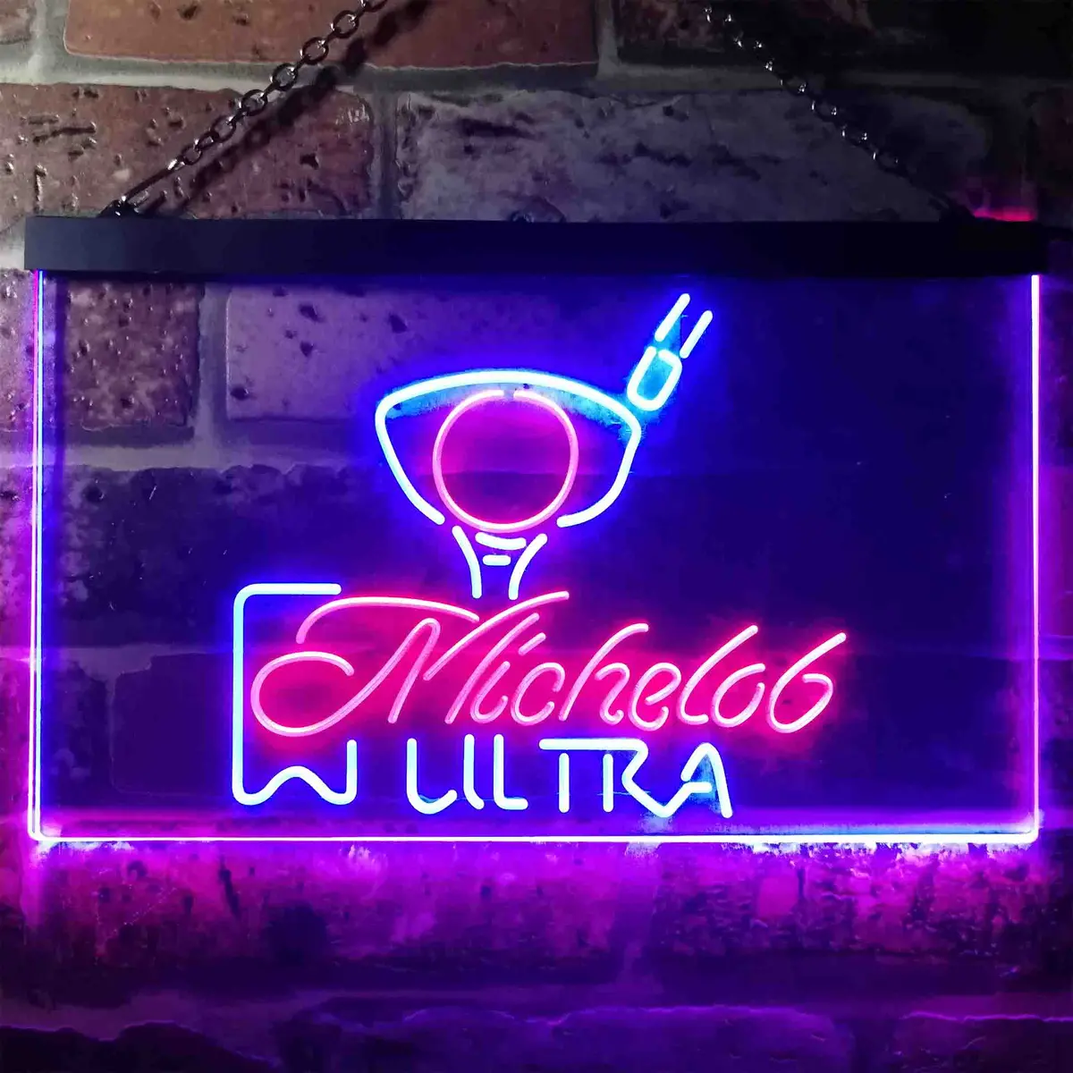 Michelob Ultra Golf Ball Home Bar Neon Light Led Sign 11