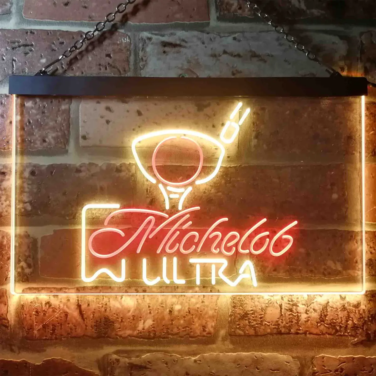 Michelob Ultra Golf Ball Home Bar Neon Light Led Sign 12