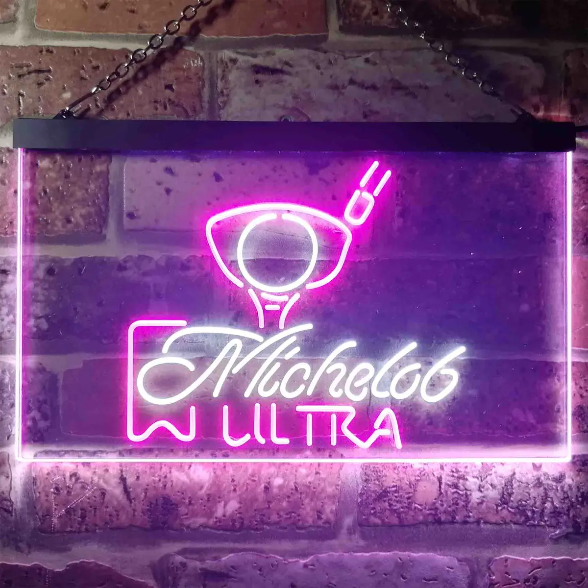 Michelob Ultra Golf Ball Home Bar Neon Light Led Sign 8