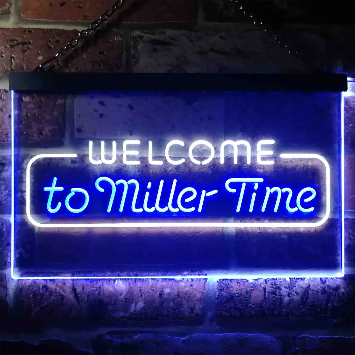 Welcome Miller Time Home Bar Neon Light Led Sign 1