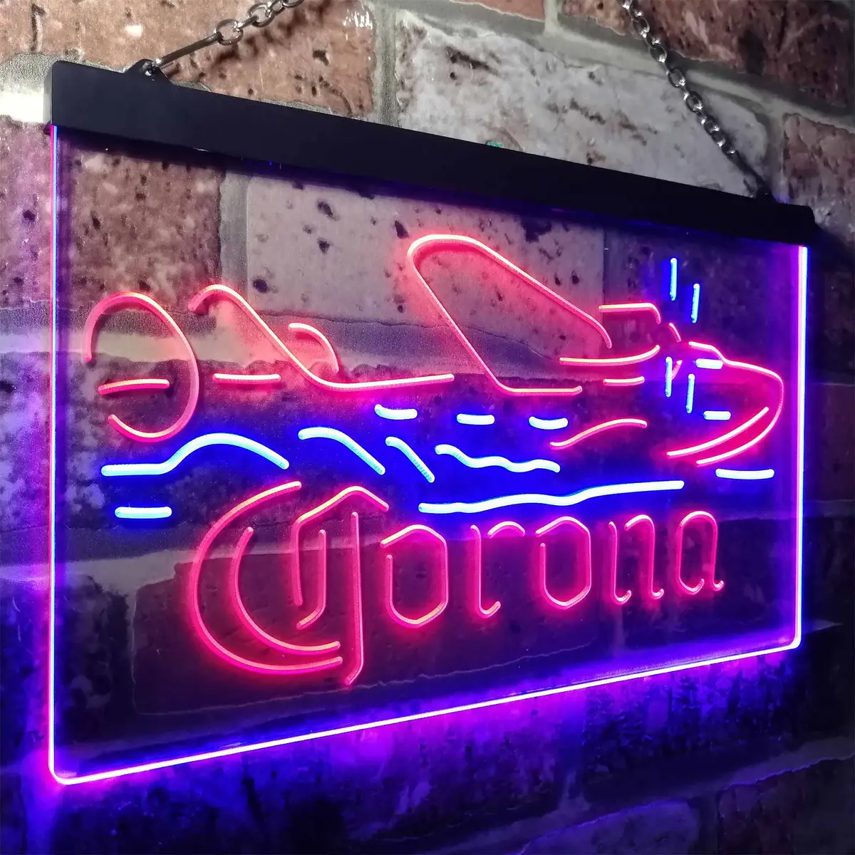 Corona Seaplane Hydroplane Neon-Like Led Sign 24