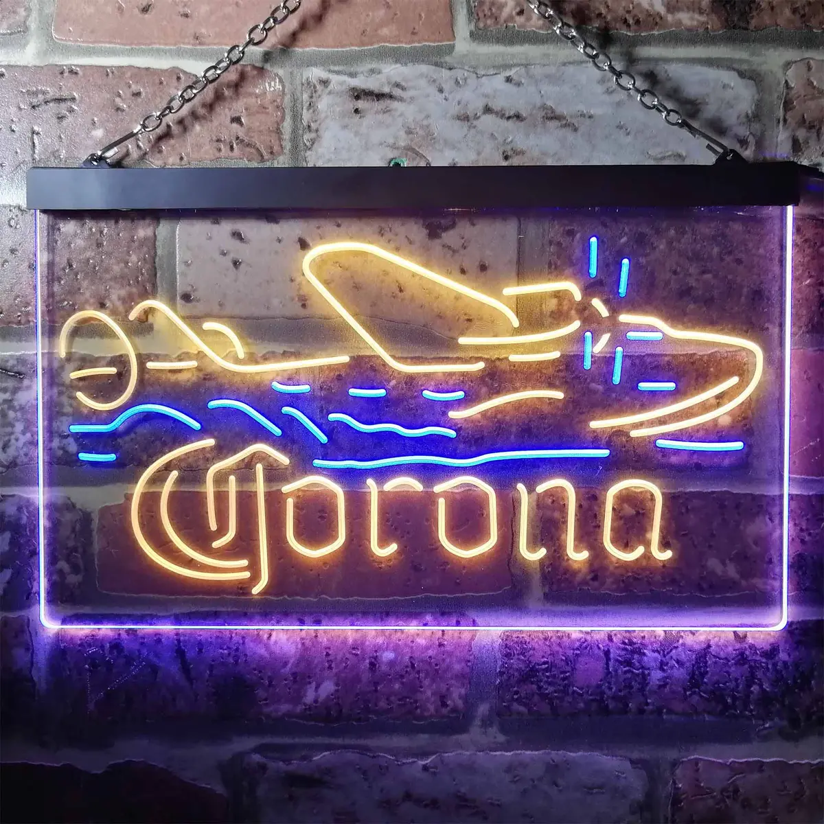 Corona Seaplane Hydroplane Neon-Like Led Sign 9