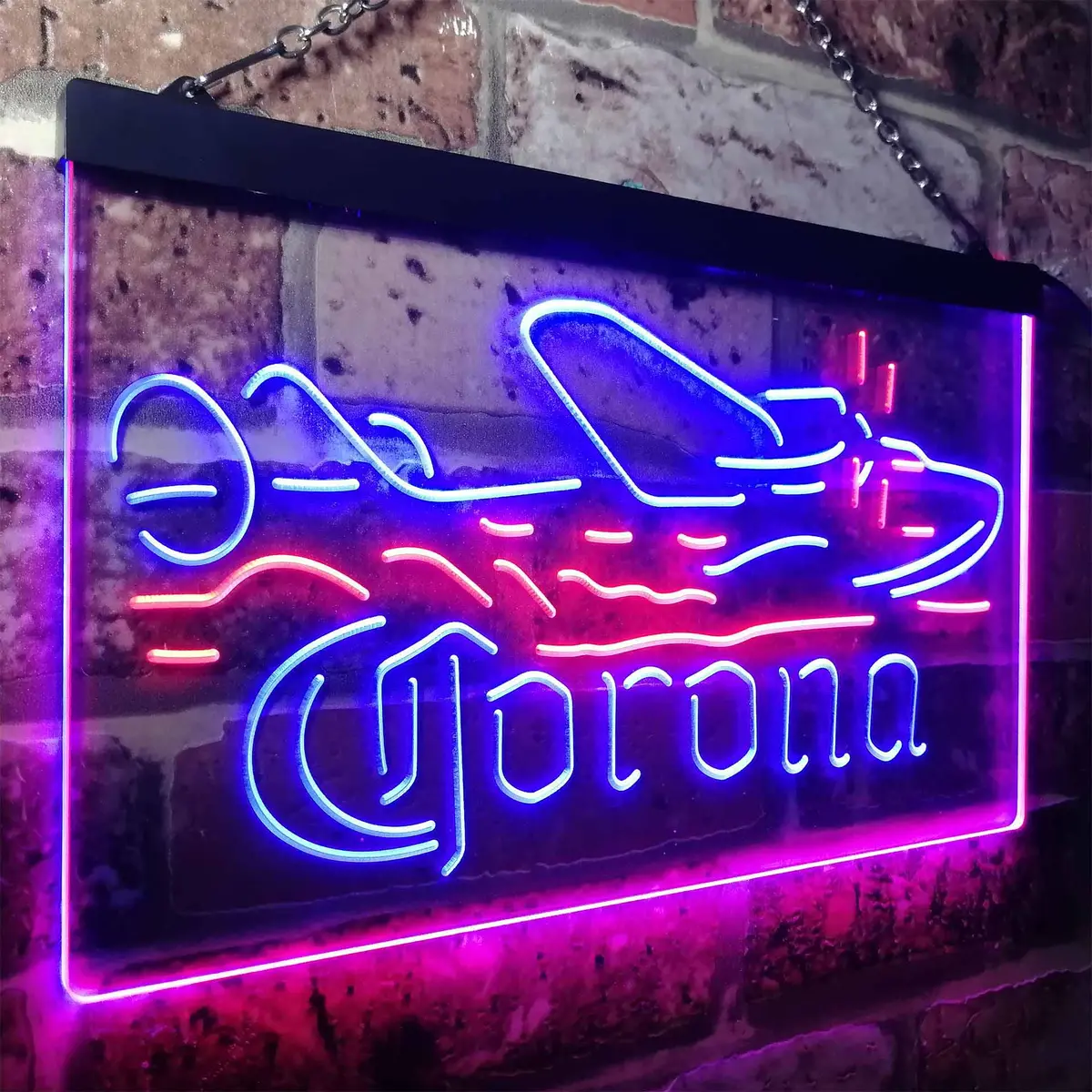 Corona Seaplane Hydroplane Neon-Like Led Sign 21