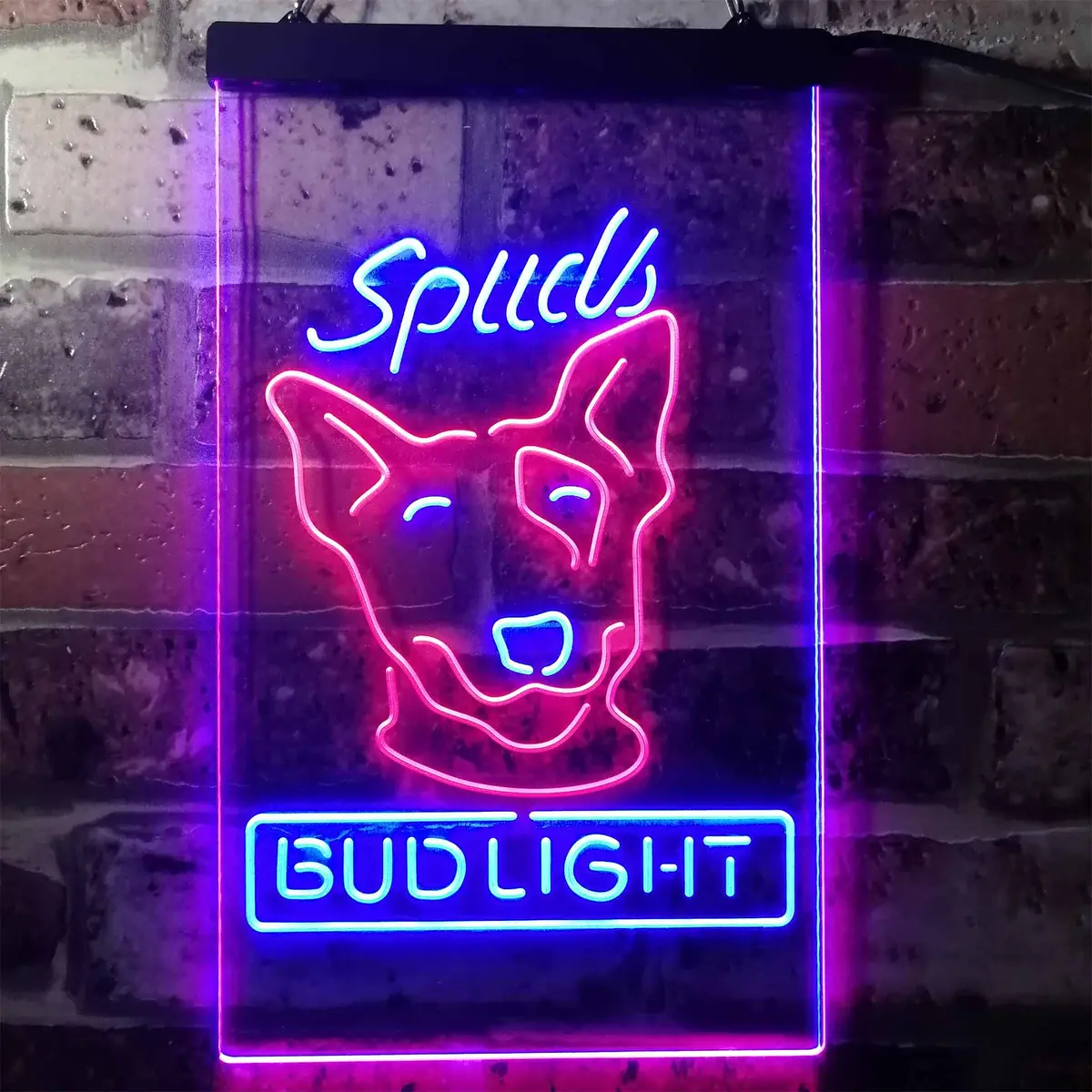 Spuds Mackenzie Dog Bud Light Neon Led Sign 1