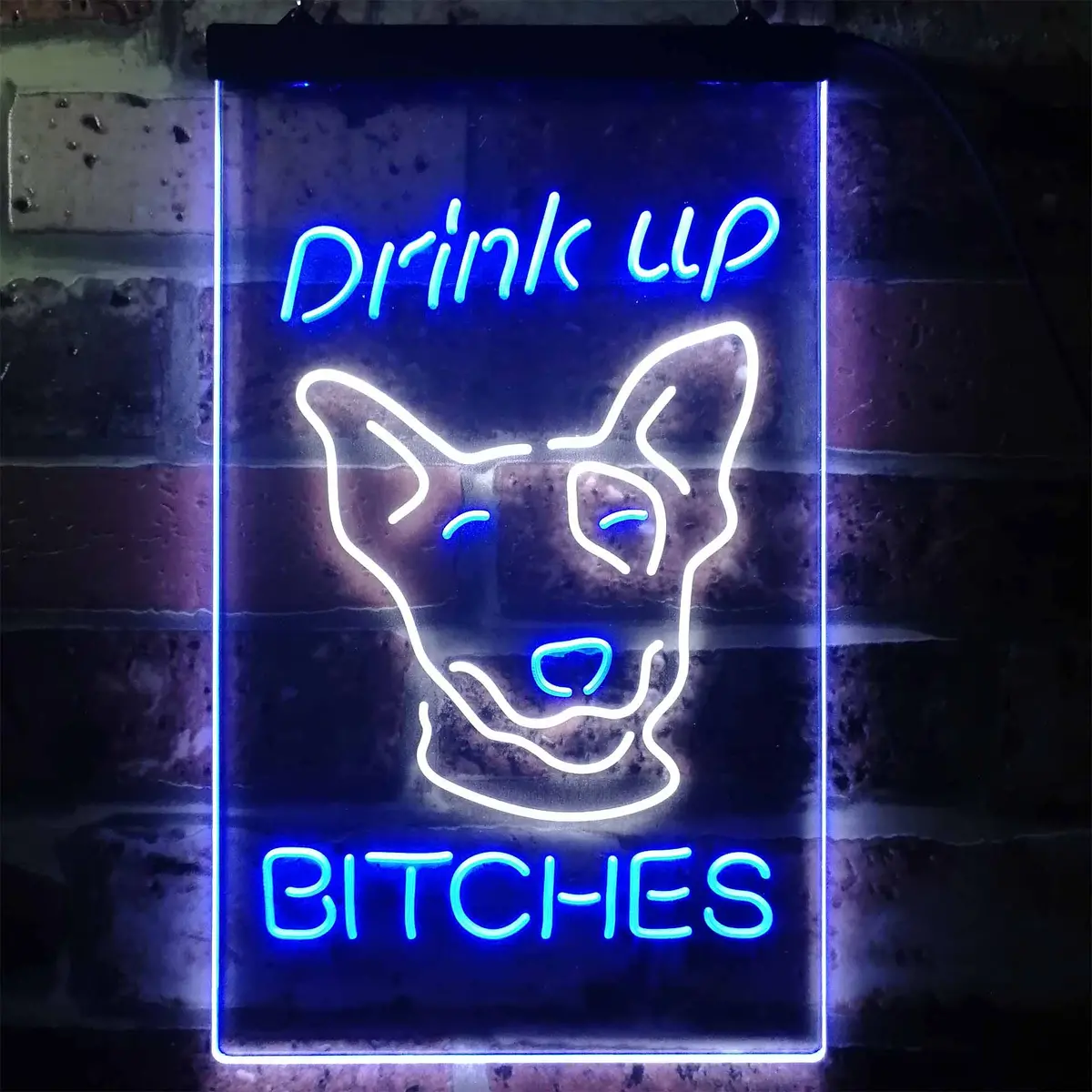 Drink Up Spuds Mackenzie Bar Neon Led Sign 1