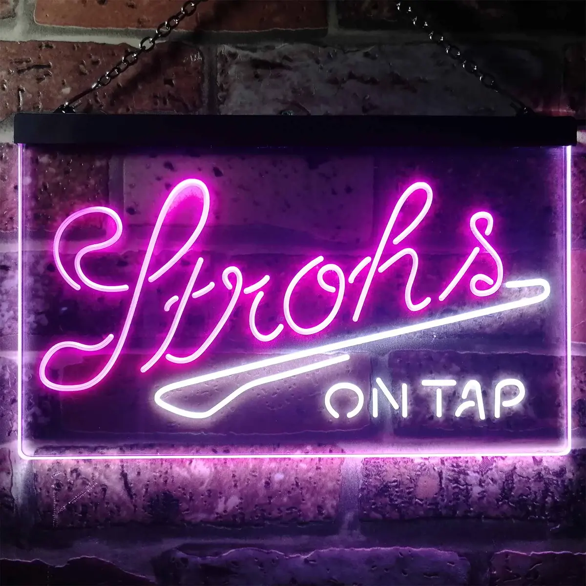 Strohs On Tap Beer Bar Home Bar Neon Light Led Sign 1