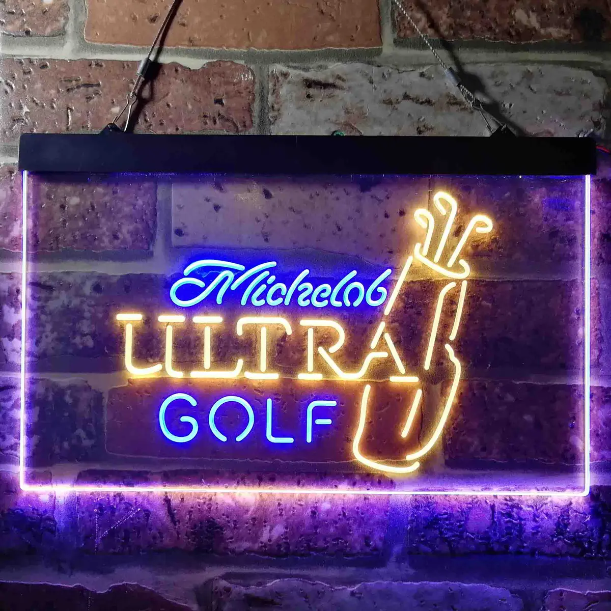 Michelob Ultra Golf Bag Neon LED Light for Home Bar - Image 13