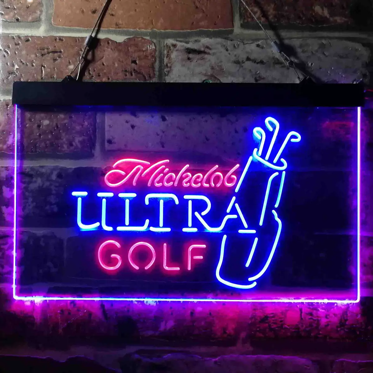 Michelob Ultra Golf Bag Home Bar Neon Light Led Sign 8
